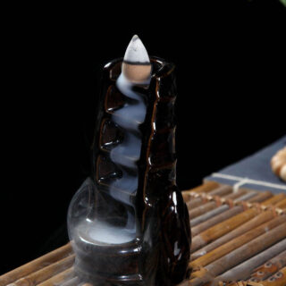 Thác Khói Trầm Hương Để Bàn Hình Thân Tre 5 Tầng