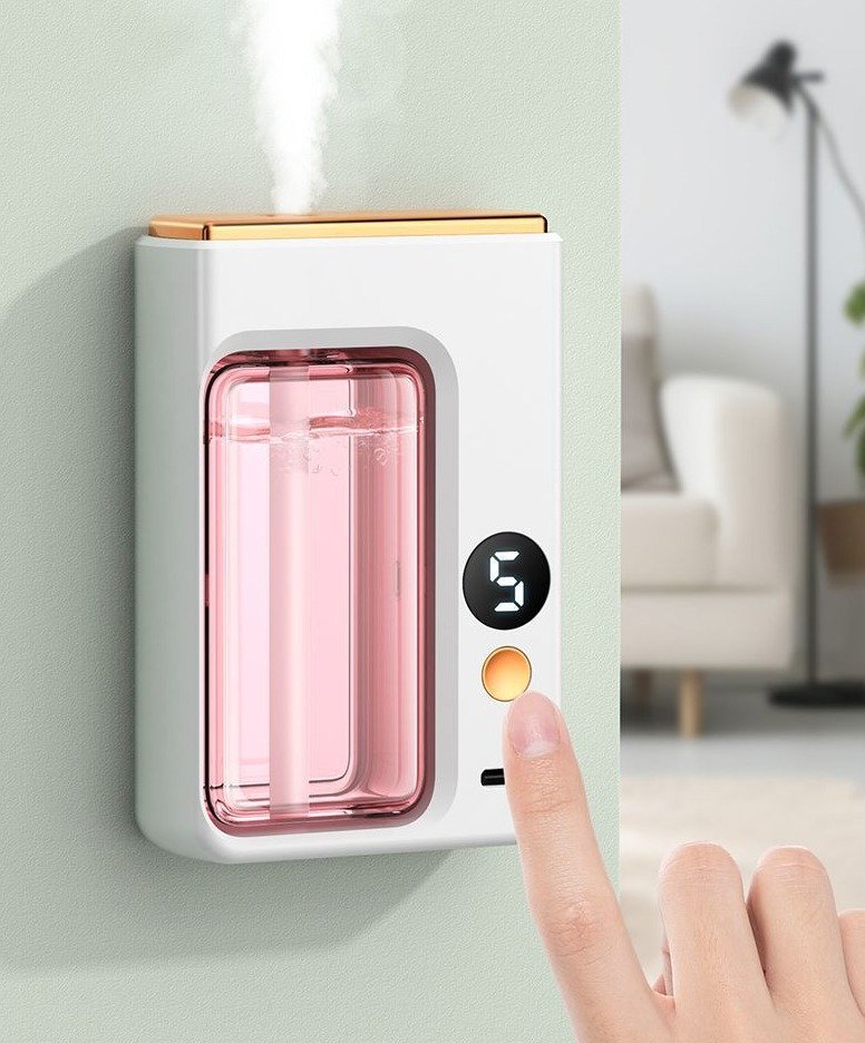Máy Phun Sương Tinh Dầu Rhino H601 Tạo Ẩm 5 Chế Độ, Tích Điện, Nhỏ Gọn, Dán Tường
