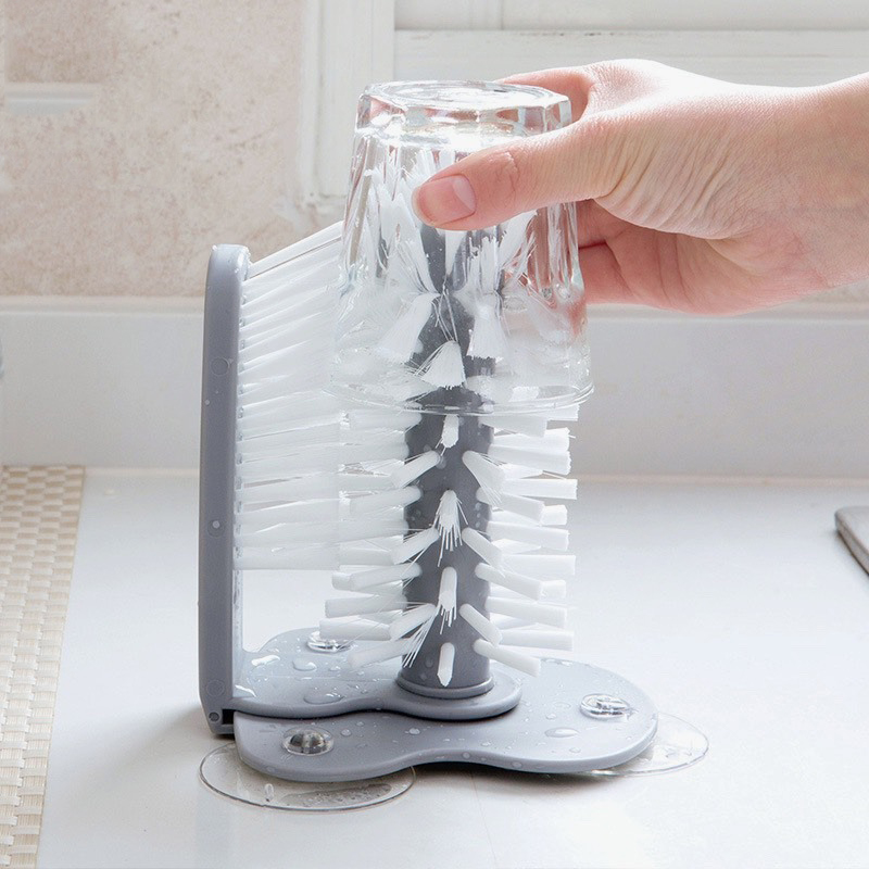 Dụng Cụ Rửa Cốc Ly Gắn Bồn Tiện Dụng Trong Ngoài 2 In 1