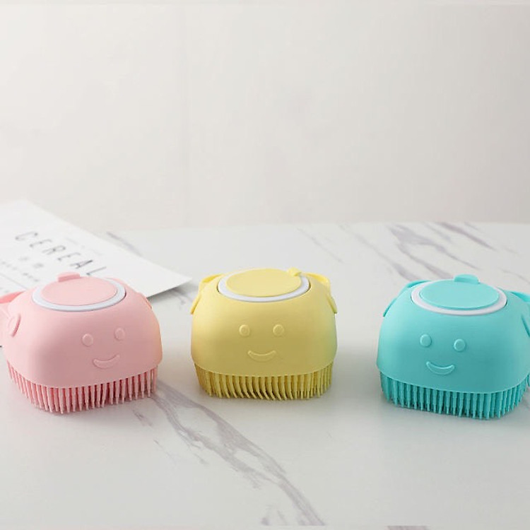 Bông Tắm Silicon Massage Body Hình Vuông, Có Dây Đeo