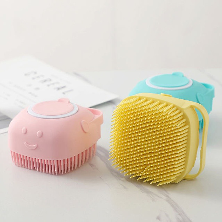 Bông Tắm Silicon Massage Body Hình Vuông, Có Dây Đeo