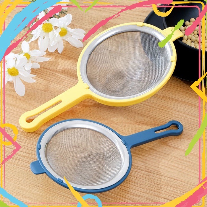 Rây Lọc Dầu,thức Ăn Bằng Thép Không Gỉ Có Tay Cầm Nhựa