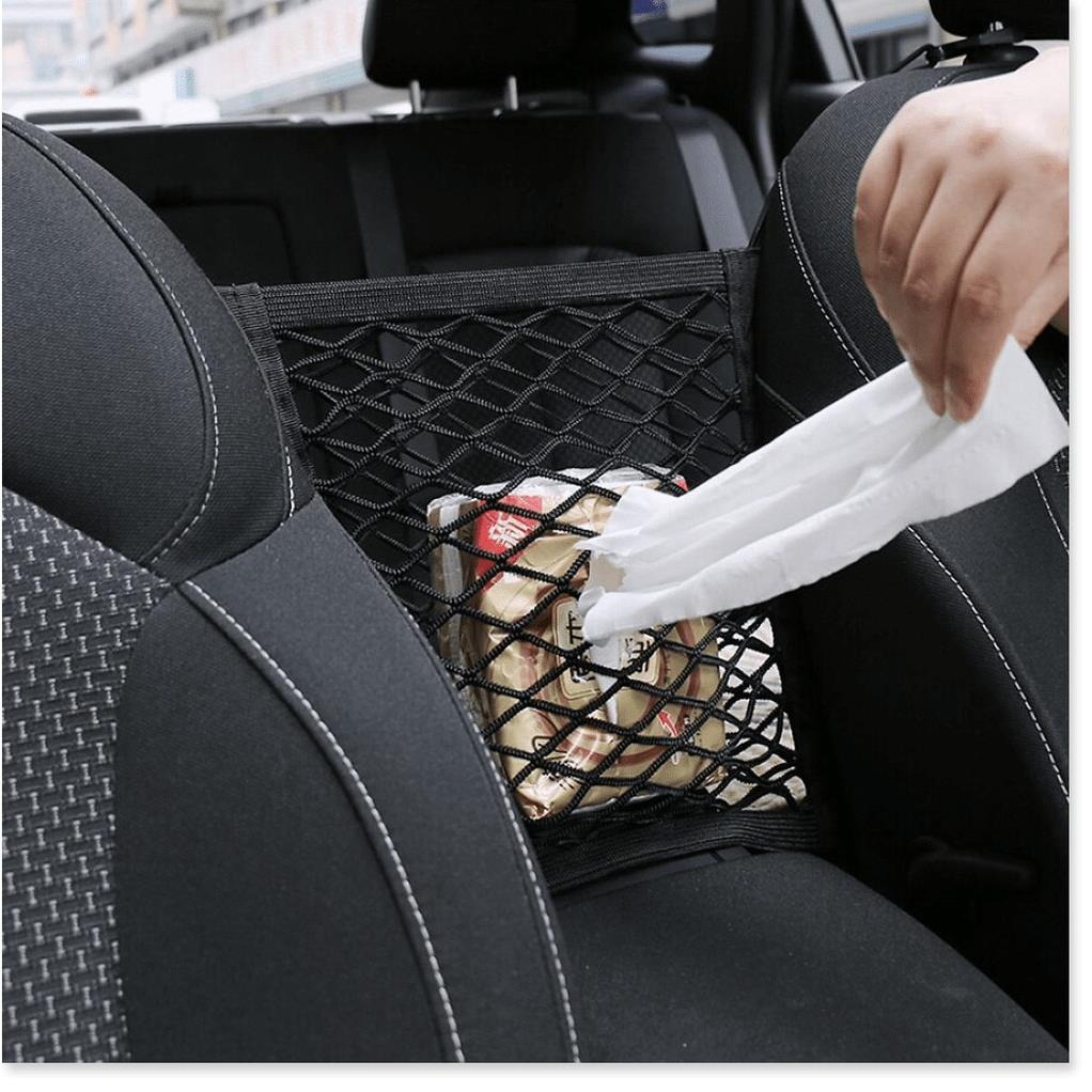 Túi Lưới Đựng Nước Giữa 2 Ghế Xe Hơi, Có Thể Đựng Nhiều Đồ Khác Nhau Tiện Dụng