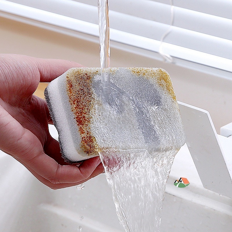 Miếng Bọt Biển Hai Mặt Dùng Để Lau Chùi Dụng Cụ Nhà Bếp Đa Năng