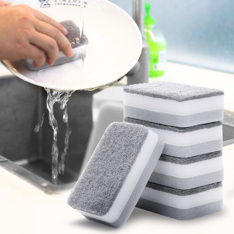 Miếng Bọt Biển Hai Mặt Dùng Để Lau Chùi Dụng Cụ Nhà Bếp Đa Năng