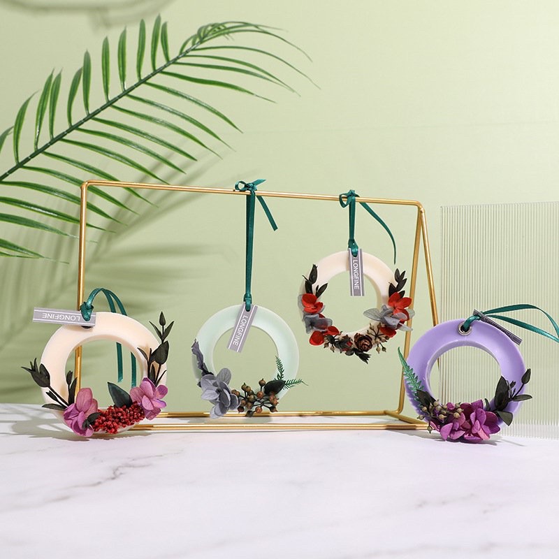 Sáp Thơm Hoa Khô Vòng Tròn Longfine Treo Phòng Sáp Thơm Hoa Khô Vòng Tròn Longfine Treo Phòng