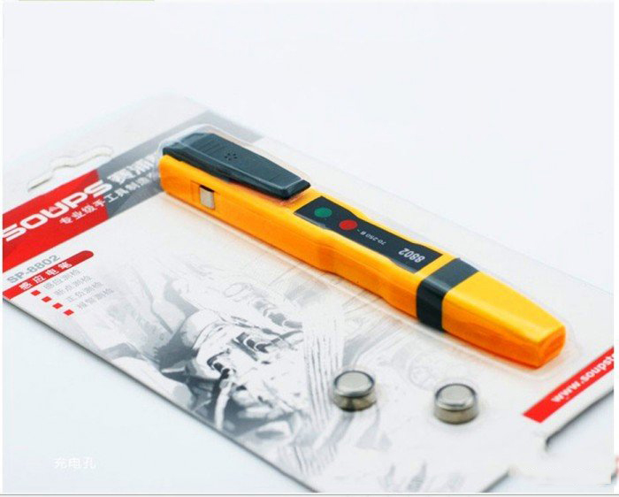 Bút Thử Điện Âm Tường SP-8802 Cao Cấp + Tặng Kèm 2 Viên Pin Bút Thử Điện Âm Tường SP-8802 Cao Cấp + Tặng Kèm 2 Viên Pin