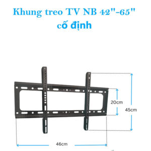Khung Treo Tivi Thẳng 42-65 Inches Trọng Tải 55Kg Tện Dụng Dễ Dàng Lắp Đặt
