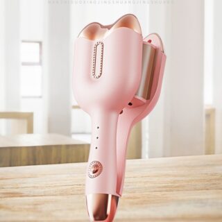 Máy Uốn Dập Xoăn Hippie 32Mm Tạo Kiểu Sóng - Máy Dập Tóc Xoăn Sóng Nước 5 Mức Chỉnh Nhiệt Độ Tạo Kiểu Dễ Dàng