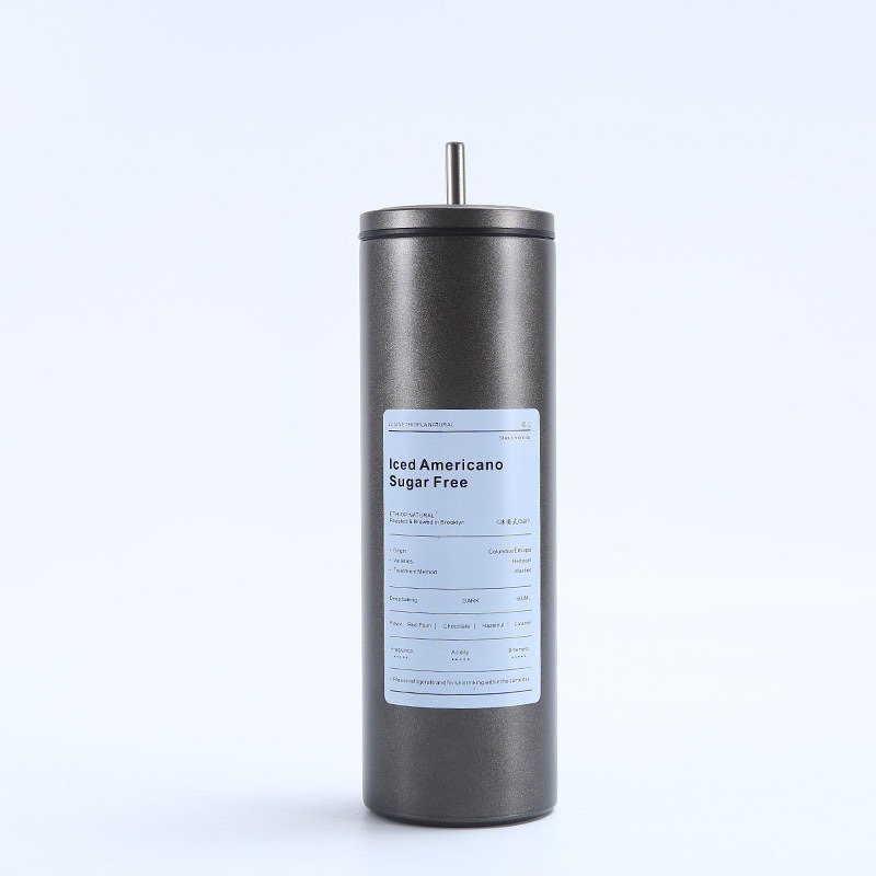 Ly Giữ Nhiệt Iced Americano Inox 304 Dáng Cao Kèm Ống Hút Ly Giữ Nhiệt Iced Americano Inox 304 Dáng Cao Kèm Ống Hút