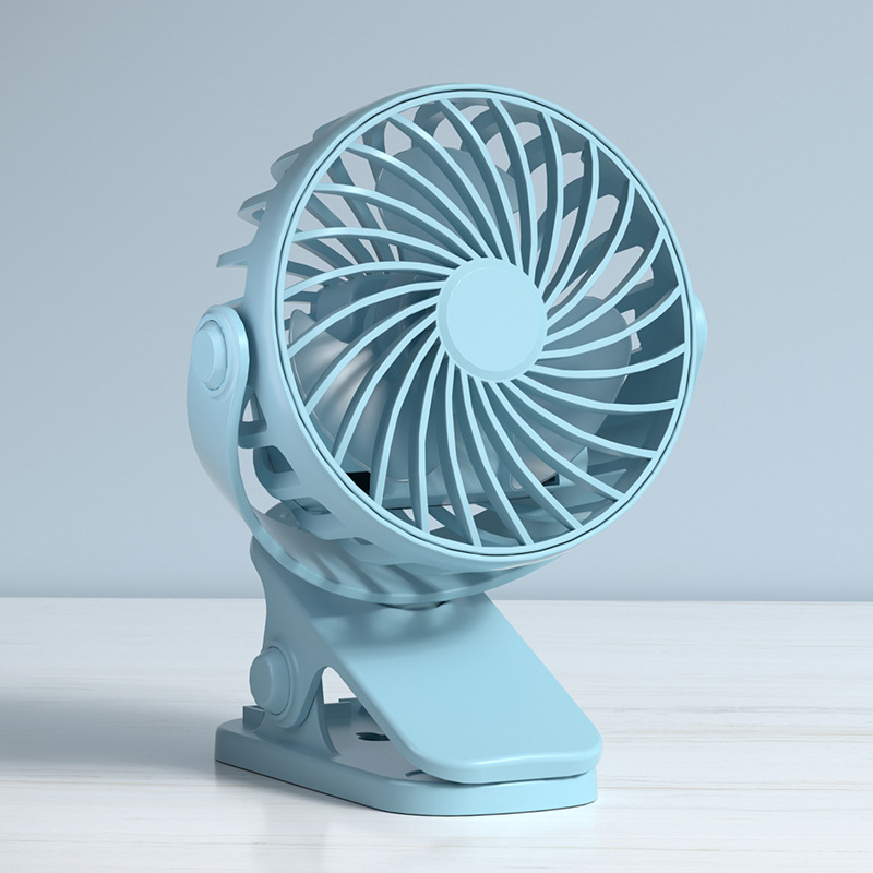 Quạt Tích Điện Mini Để Bàn Đa Năng Độ Ồn Thấp, 3 Mức Gió