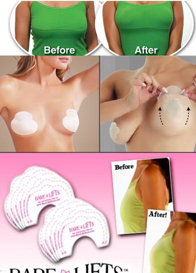 Combo 10 Miếng Dán Nâng Ngực Trong Suốt Bare Lifts