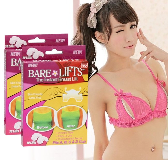 Combo 10 Miếng Dán Nâng Ngực Trong Suốt Bare Lifts