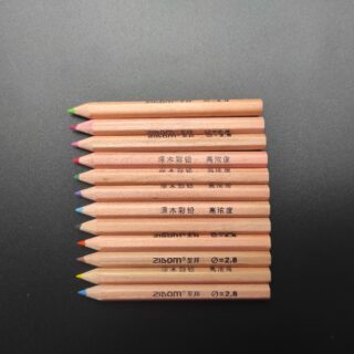 Hộp 12 Bút Chì Màu Gỗ Zibom Cao Cấp Cho Bé