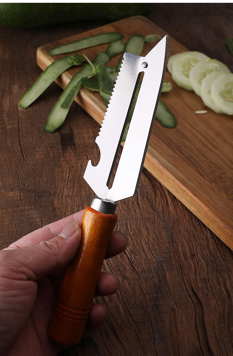 Dao Bào Cán Gỗ 2 Lưỡi Đầu Nhọn Dài 22Cm Dao Bào Cán Gỗ 2 Lưỡi Đầu Nhọn Dài 22Cm