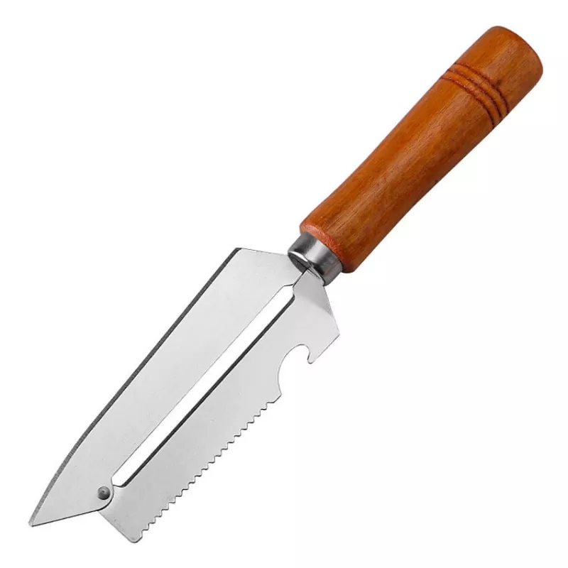 Dao Bào Cán Gỗ 2 Lưỡi Đầu Nhọn Dài 22Cm Dao Bào Cán Gỗ 2 Lưỡi Đầu Nhọn Dài 22Cm