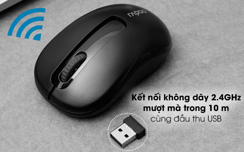 Chuột Máy Tính Không Dây Rapoo M10 Plus Cao Cấp Chuột Máy Tính Không Dây Rapoo M10 Plus Cao Cấp