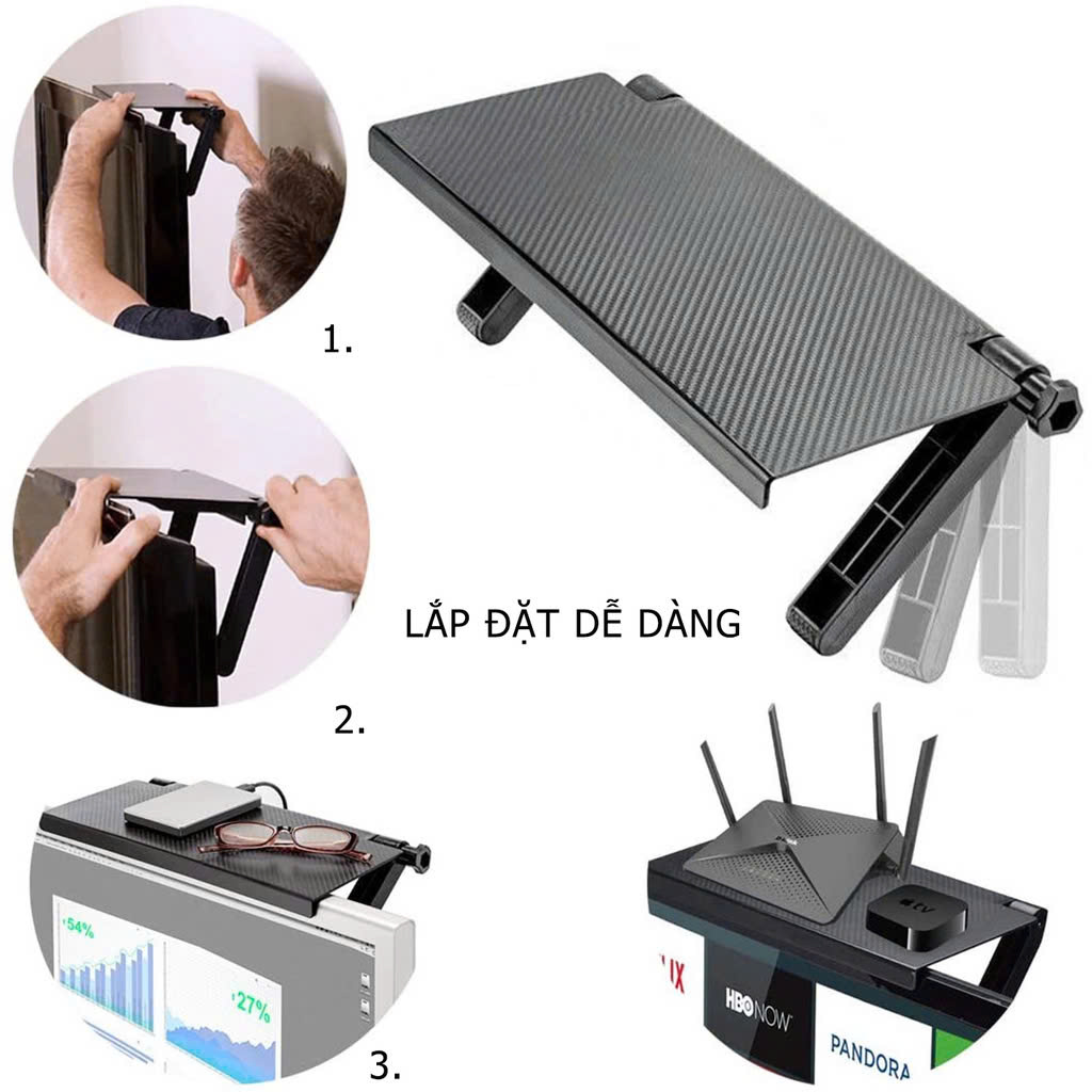 Kệ Để Đồ Gác Trên Màn Hình Máy Tính , Tivi
