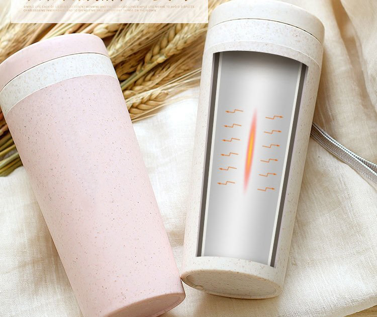 Bình Giữ Nhiệt Lúa Mạch Có Nắp Đậy 300Ml Tiện Lợi