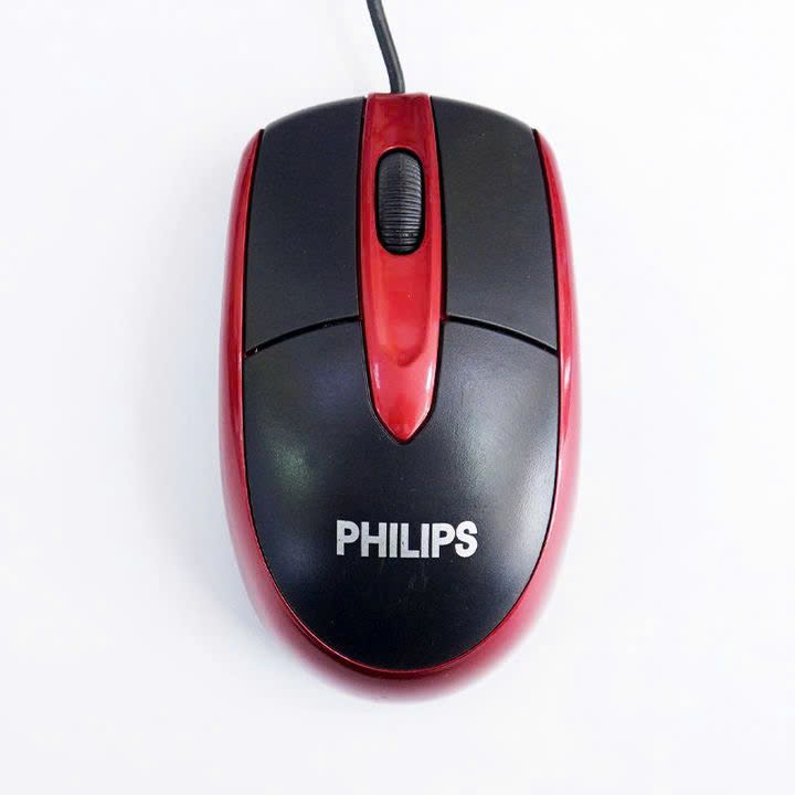 Chuột Máy Tính Có Dây Philips Đỏ 1200 Dpi Cổng Usb Dùng Cho Văn Phòng, Tivi Box Chuột Máy Tính Có Dây Philips Đỏ 1200 Dpi Cổng Usb Dùng Cho Văn Phòng, Tivi Box