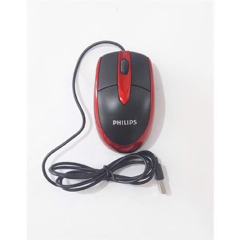 Chuột Máy Tính Có Dây Philips Đỏ 1200 Dpi Cổng Usb Dùng Cho Văn Phòng, Tivi Box Chuột Máy Tính Có Dây Philips Đỏ 1200 Dpi Cổng Usb Dùng Cho Văn Phòng, Tivi Box