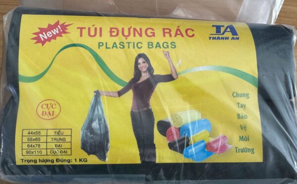 Combo 2 Cuộn Túi Đựng Rác Loại Đại 90X110Cm Nặng 1Kg