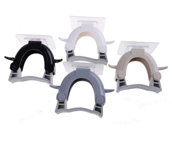 Dụng Cụ Kẹp Đồ Vật Dính Tường Siêu Chắc Có 2 Móc Treo