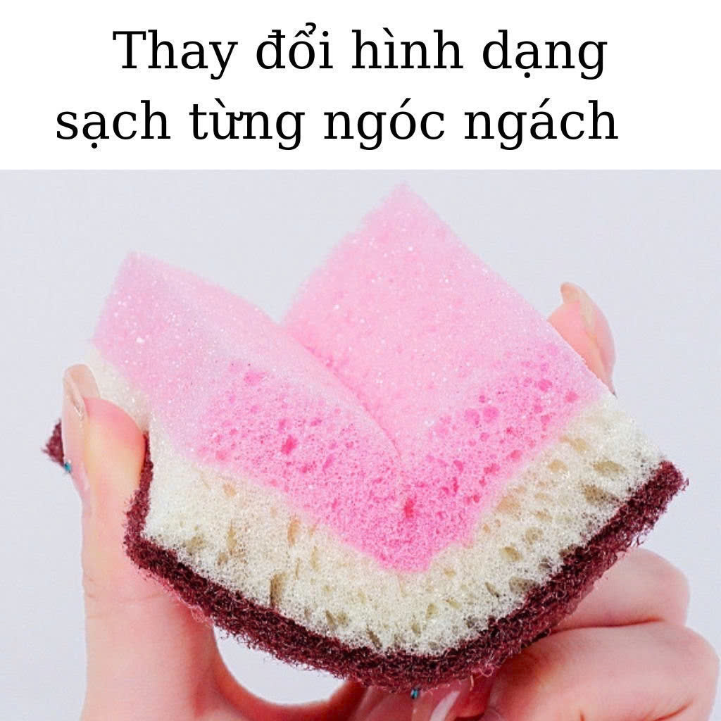 Combo 5 Miếng Bọt Biển Lau Chùi Rửa Chén, Nồi Tiện Dụng Combo 5 Miếng Bọt Biển Lau Chùi Rửa Chén, Nồi Tiện Dụng