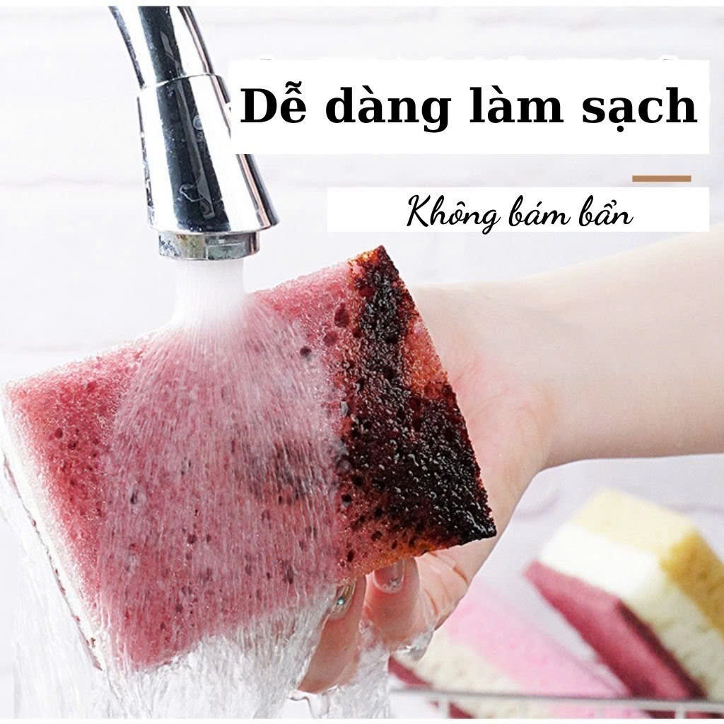 Combo 5 Miếng Bọt Biển Lau Chùi Rửa Chén, Nồi Tiện Dụng Combo 5 Miếng Bọt Biển Lau Chùi Rửa Chén, Nồi Tiện Dụng