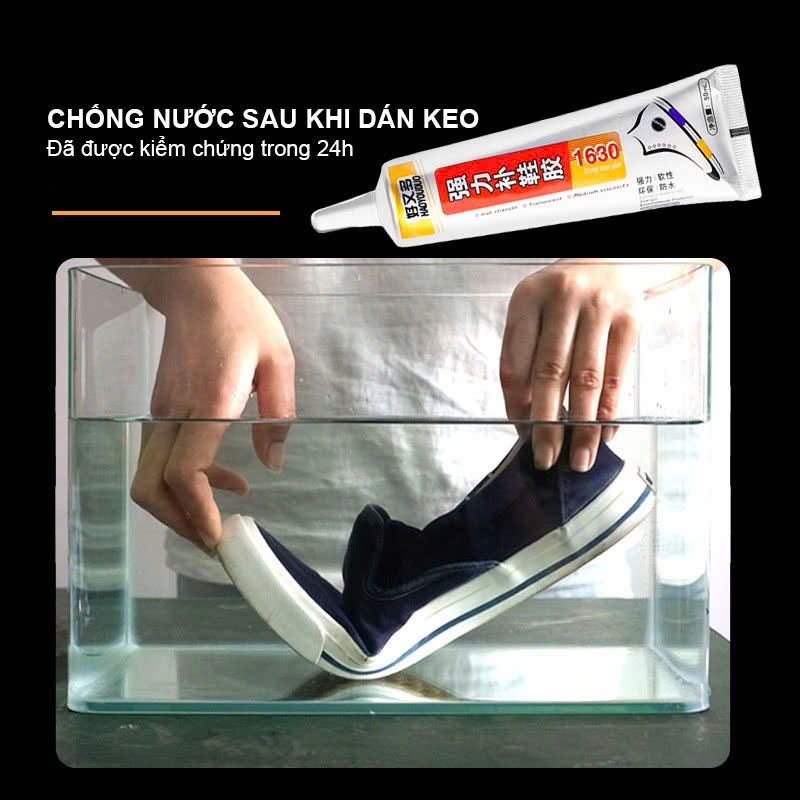 Keo Dán Giày Dép Chuyên Dụng 1688 Haoyouduo 60 Ml Trong Suốt Siêu Dính Chống Thấm Nước