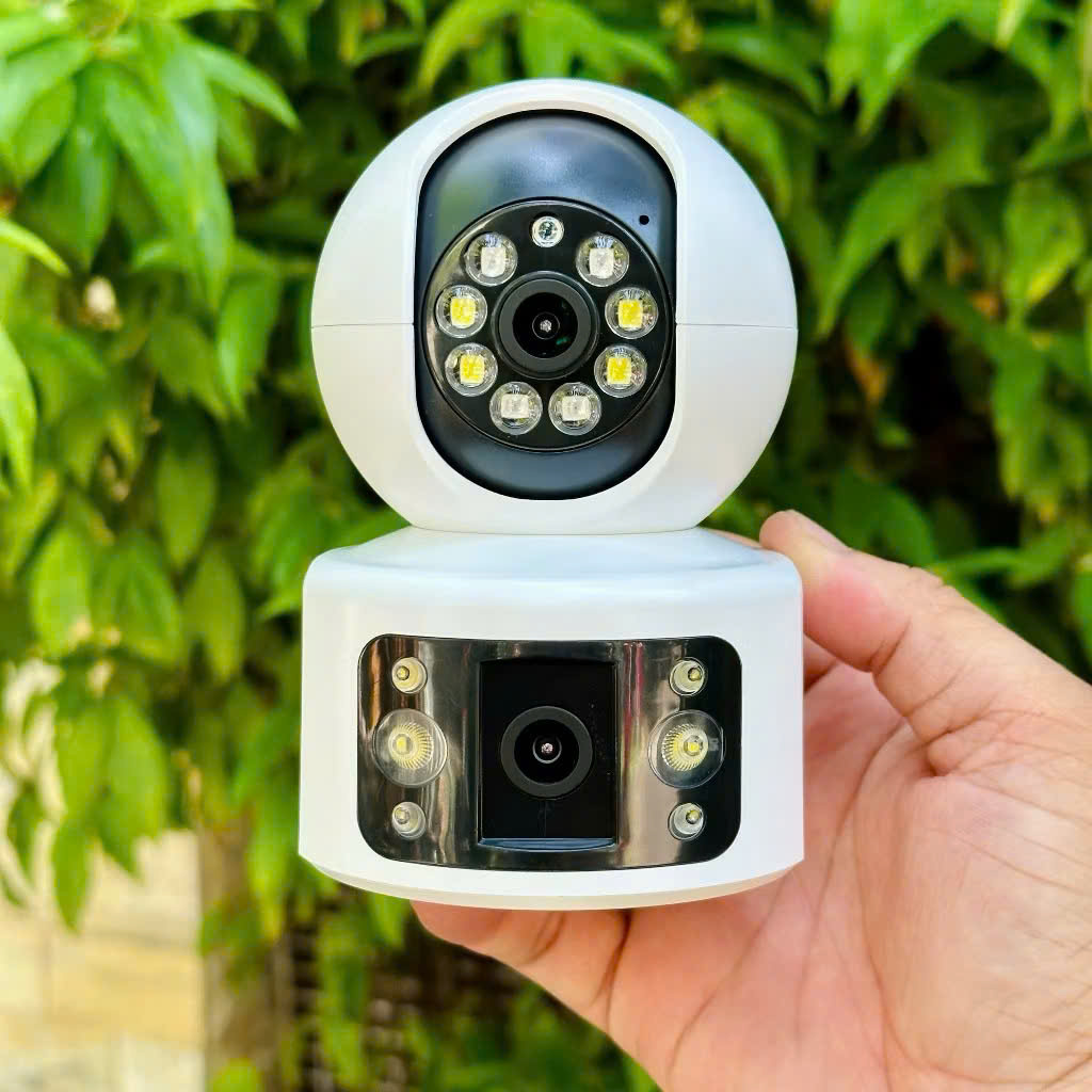 Camera Wifi Ip 2 Khung Hình Yoosee U19T Trong Nhà 8.0Mpx Siêu Nét, Góc Rộng, Quay 360 Độ Đàm Thoại 2 Chiều, Có Màu Ban Đêm