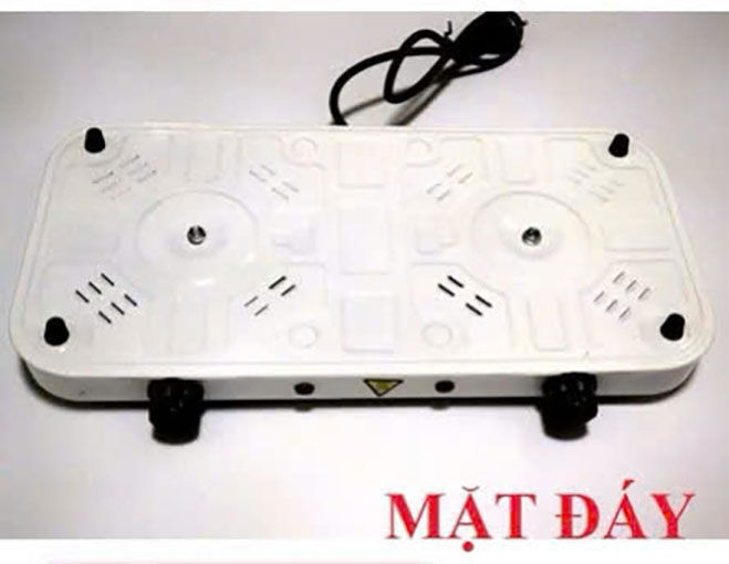 Bếp Điện Đôi 2000W Hot Plate Không Kén Nồi Chống Trơn Trượt An Toàn Cho Mọi Gia Đình