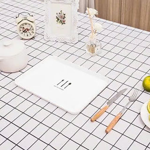 Khăn Trải Bàn Peva Hình Vuông Chống Thấm Sọc Caro 90X137Cm Khăn Trải Bàn Peva Hình Vuông Chống Thấm Sọc Caro 90X137Cm