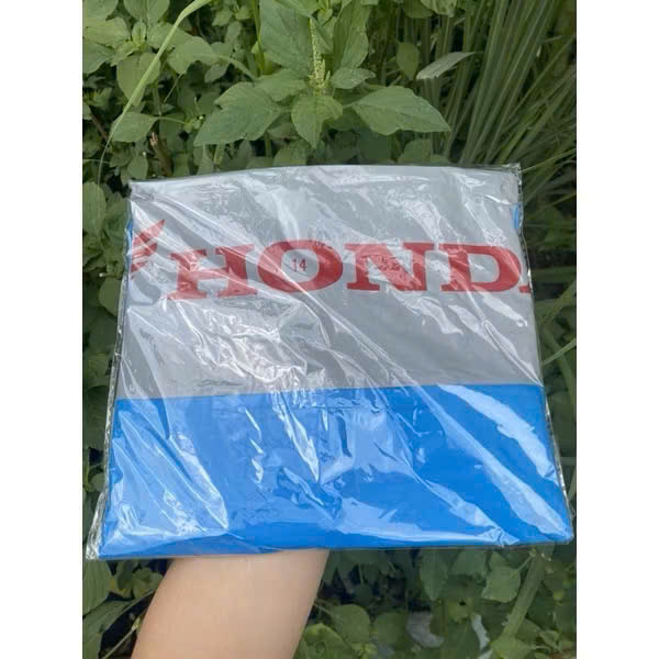 Áo Mưa Xẻ Tà Cánh Dơi Xe Máy Hãng Honda Người Lớn Nhựa Dẻo Pvc Chống Thấm