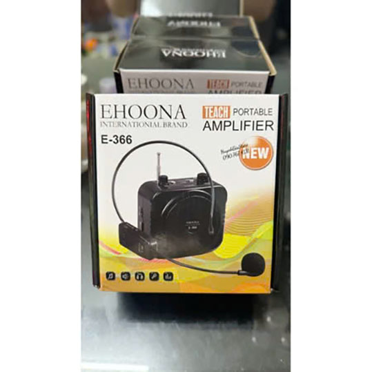 Loa Trợ Giảng Cao Cấp Chính Hãng Ehoona E366 Tặng Kèm Micro Có Dây Và Không Dây