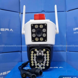Camera Yoosee Qpt309 2 Mắt 8Mpx 44 Đèn Led Siêu Sáng Xoay 360 Độ - Đàm Thoại 2 Chiều  - Xem Đêm Có Màu