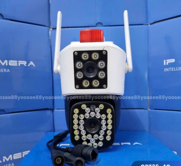 Camera Yoosee Qpt309 2 Mắt 8Mpx 44 Đèn Led Siêu Sáng Xoay 360 Độ - Đàm Thoại 2 Chiều  - Xem Đêm Có Màu