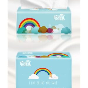 Giấy Ăn Hình Cầu Vồng Xin Mier - Gói 300 Tờ