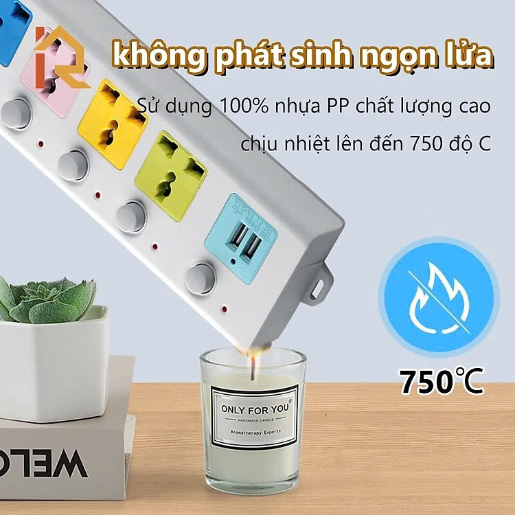 Ổ Điện Đa Năng 4 Ổ Cắm Và 2 Cổng Usb Sạc Với Phích Cắm Điện 3 Mắt Cáp Dây Dài 2M Tiện Dụng Ổ Điện Đa Năng 4 Ổ Cắm Và 2 Cổng Usb Sạc Với Phích Cắm Điện 3 Mắt Cáp Dây Dài 2M Tiện Dụng