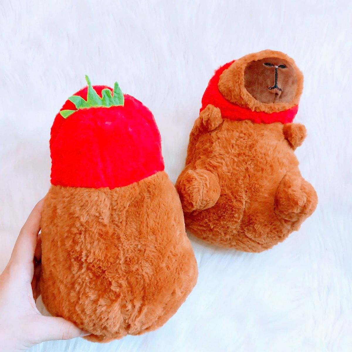 Gấu Bông Capybara Mini 20Cm Nhiều Kiểu Dáng Vải Siêu Mềm Mịn