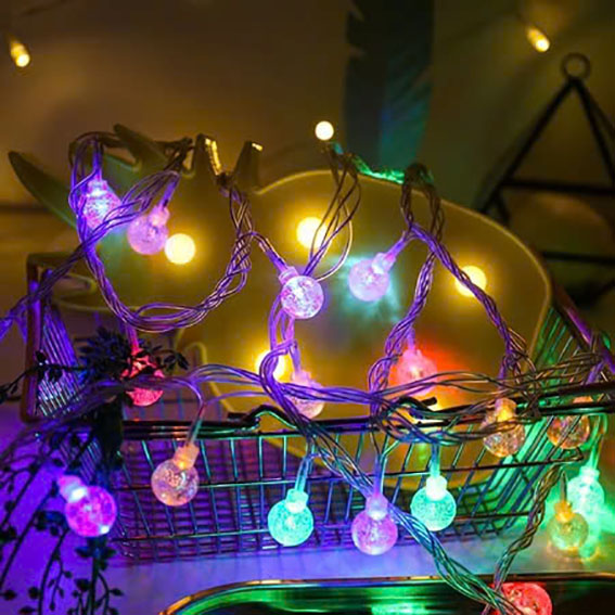 Đèn Led Bi Bọt Dây Trong 4M Chớp Đủ Màu Đèn Led Bi Bọt Dây Trong 4M Chớp Đủ Màu