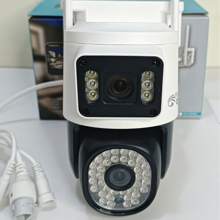 Camera Ngoài Trời Yoosee Qpt366 2 Ống Kính (Có Màu Ban Đêm)