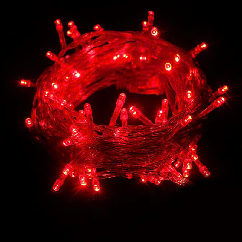 Dây Đèn Dp Màu Đỏ Dài 80M Bóng Lớn V8 Có Box Và Đầu Nối Dây Đèn Dp Màu Đỏ Dài 80M Bóng Lớn V8 Có Box Và Đầu Nối