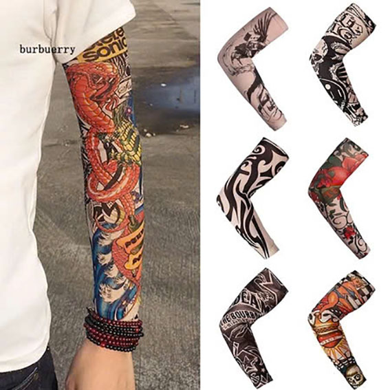 Găng Tay Chống Nắng Giả Xăm Bịch 2 Cái Hình Tattoo Cá Tính