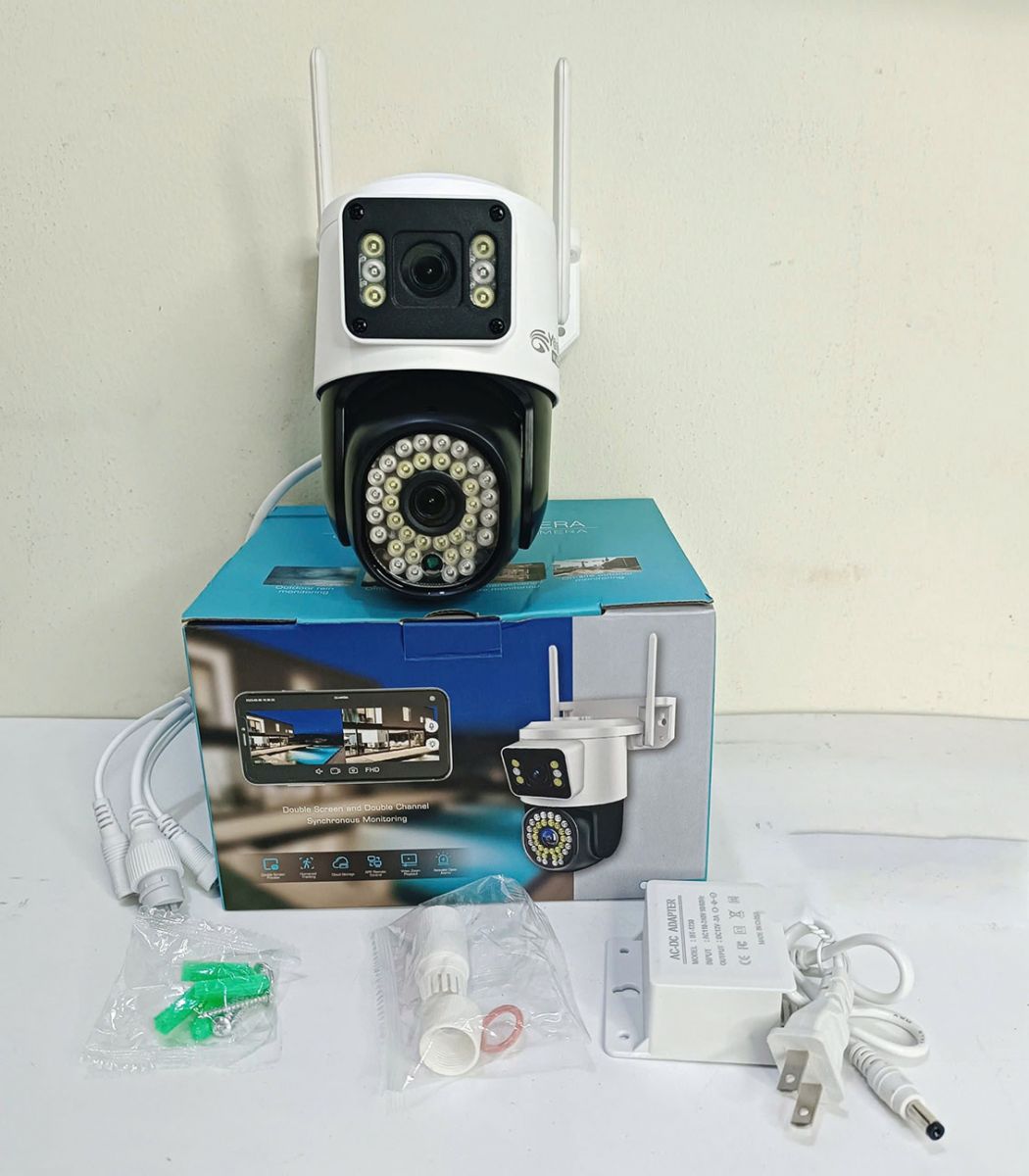 Camera Ngoài Trời Yoosee Qpt366 2 Ống Kính (Có Màu Ban Đêm)