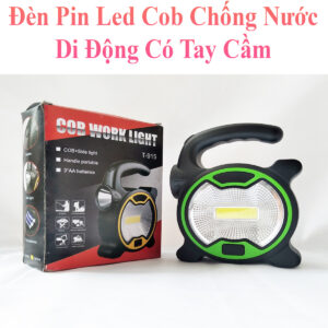 Đèn Pin Led Cob 2 Chế Độ Chống Nước Di Động Có Tay Cầm Dùng  3 Pin Aa Tiện Dụng