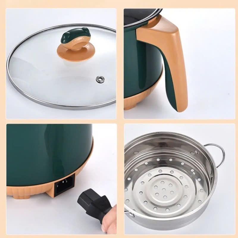 Ca Nấu Mì Mini Đa Năng 2 Tầng Shanban Chữ B: 2 Nấc Nhiệt Kèm Hấp Inox Ca Nấu Mì Mini Đa Năng 2 Tầng Shanban Chữ B: 2 Nấc Nhiệt Kèm Hấp Inox