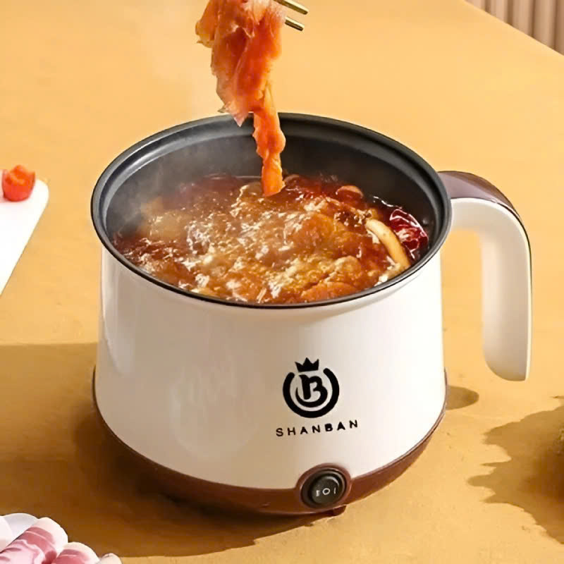 Ca Nấu Mì Mini Đa Năng 2 Tầng Shanban Chữ B: 2 Nấc Nhiệt Kèm Hấp Inox Ca Nấu Mì Mini Đa Năng 2 Tầng Shanban Chữ B: 2 Nấc Nhiệt Kèm Hấp Inox