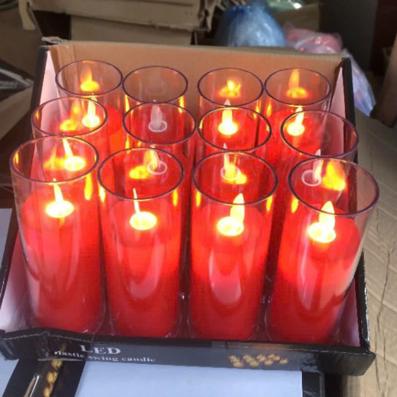 Nến Điện Tử Cốc Nhựa Trong Suốt Trang Trí Nhà Cửa 15Cm Kèm Sẵn Pin Nến Điện Tử Cốc Nhựa Trong Suốt Trang Trí Nhà Cửa 15Cm Kèm Sẵn Pin