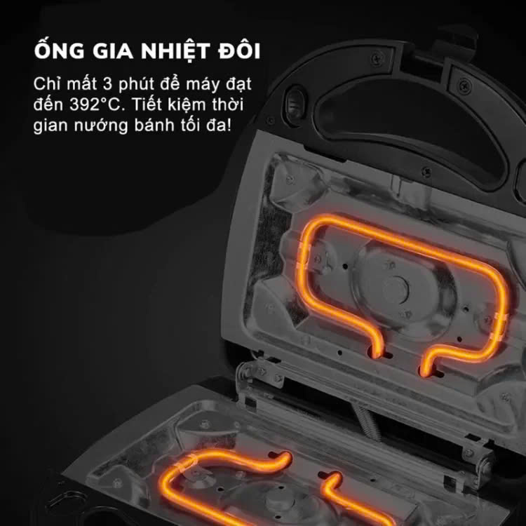 Máy Làm Bánh Hotdog Sandwich Maker Zj-201 Công Suất 750W Tiện Dụng Máy Làm Bánh Hotdog Sandwich Maker Zj-201 Công Suất 750W Tiện Dụng